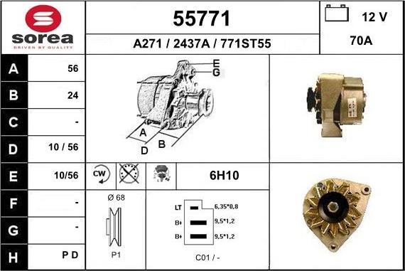 EAI 55771 - Генератор autosila-amz.com