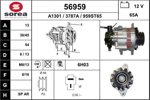 EAI 56959 - Генератор autosila-amz.com