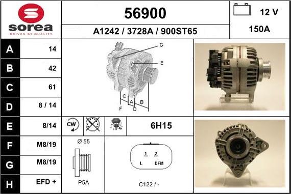 EAI 56900 - Генератор autosila-amz.com