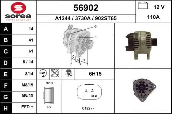 EAI 56902 - Генератор autosila-amz.com