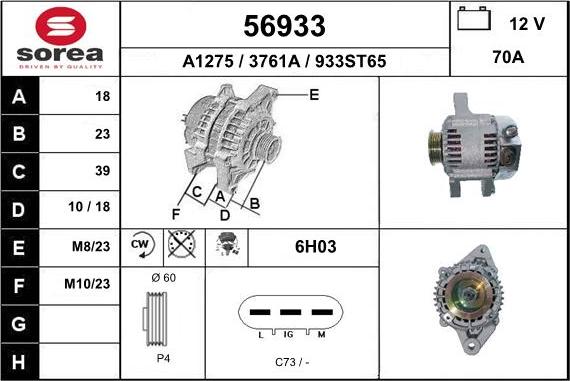 EAI 56933 - Генератор autosila-amz.com