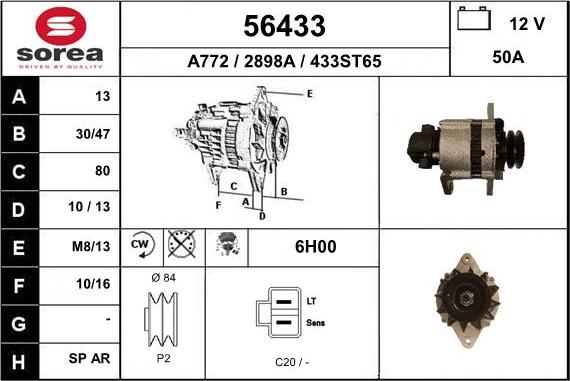 EAI 56433 - Генератор autosila-amz.com