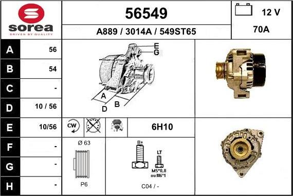 EAI 56549 - Генератор autosila-amz.com