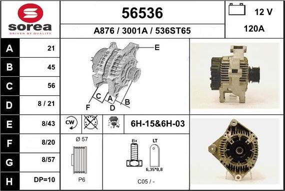 EAI 56536 - Генератор autosila-amz.com