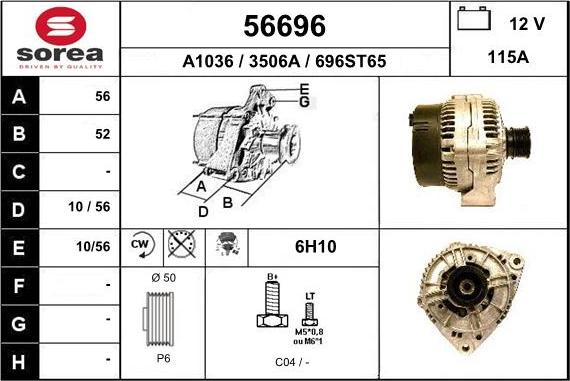 EAI 56696 - Генератор autosila-amz.com