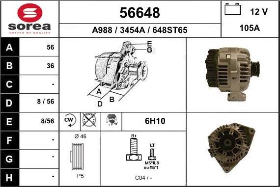 EAI 56648 - Генератор autosila-amz.com