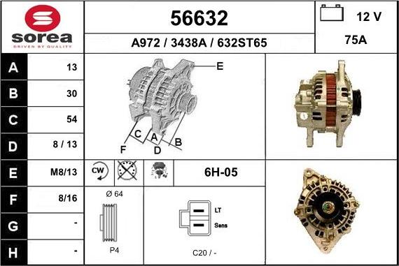 EAI 56632 - Генератор autosila-amz.com