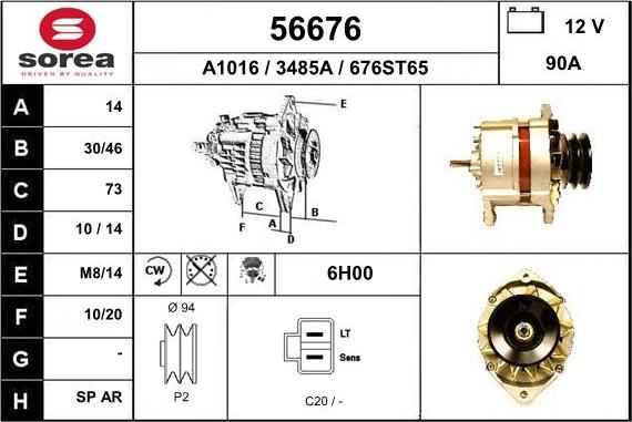 EAI 56676 - Генератор autosila-amz.com