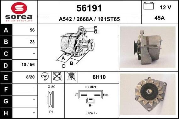 EAI 56191 - Генератор autosila-amz.com