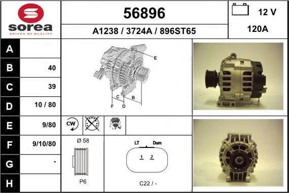 EAI 56896 - Генератор autosila-amz.com