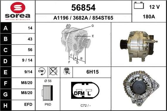 EAI 56854 - Генератор autosila-amz.com