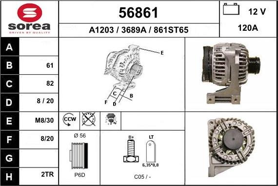 EAI 56861 - Генератор autosila-amz.com