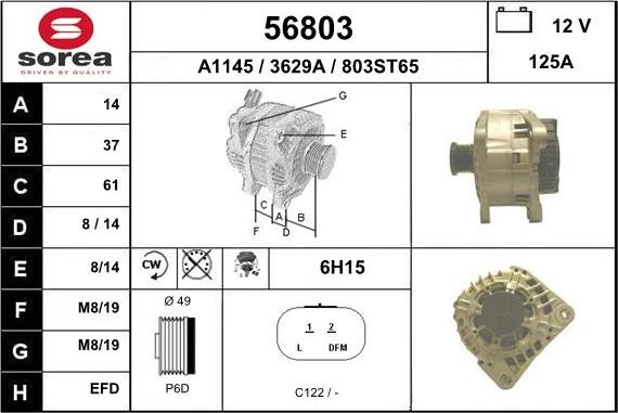 EAI 56803 - Генератор autosila-amz.com