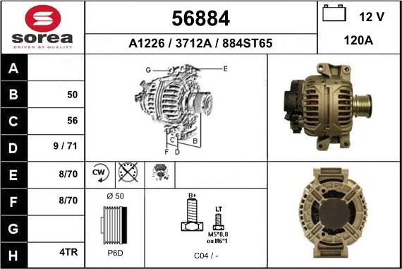 EAI 56884 - Генератор autosila-amz.com