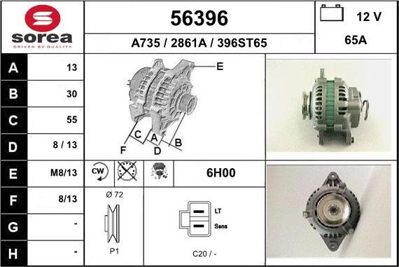 EAI 56396 - Генератор autosila-amz.com