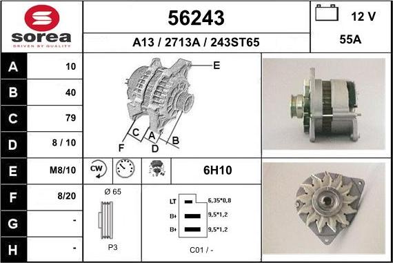 EAI 56243 - Генератор autosila-amz.com