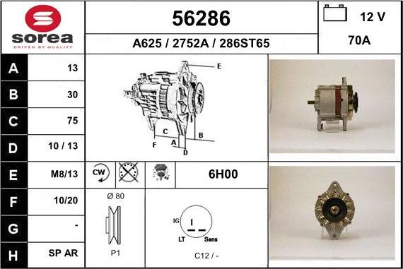 EAI 56286 - Генератор autosila-amz.com