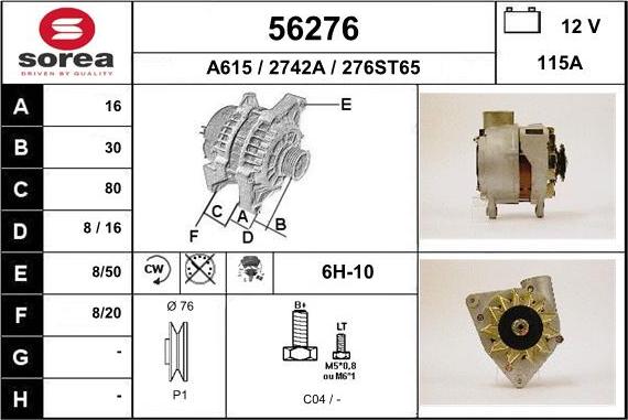 EAI 56276 - Генератор autosila-amz.com