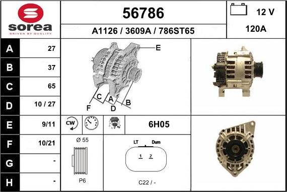 EAI 56786 - Генератор autosila-amz.com