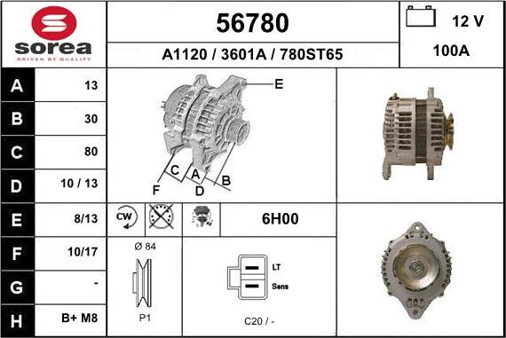 EAI 56780 - Генератор autosila-amz.com