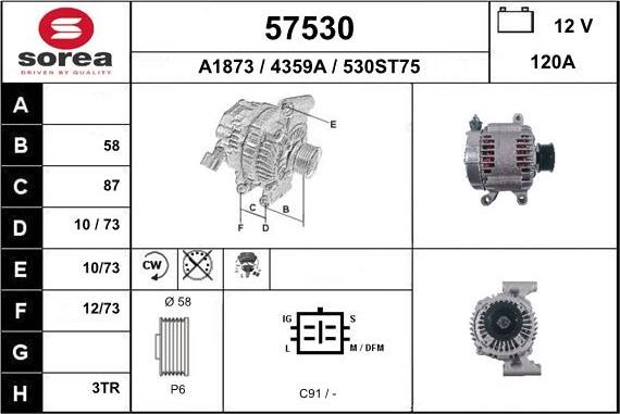 EAI 57530 - Генератор autosila-amz.com