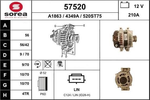 EAI 57520 - Генератор autosila-amz.com