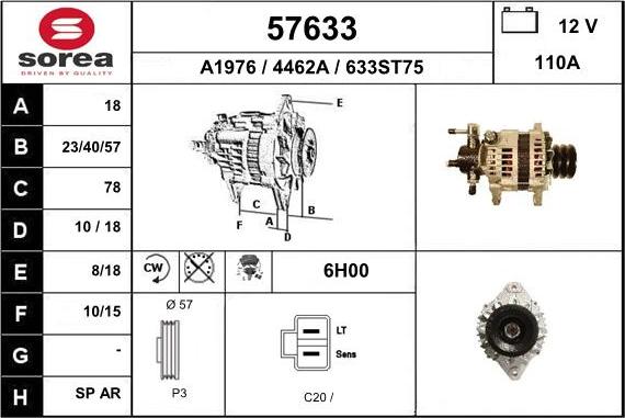 EAI 57633 - Генератор autosila-amz.com