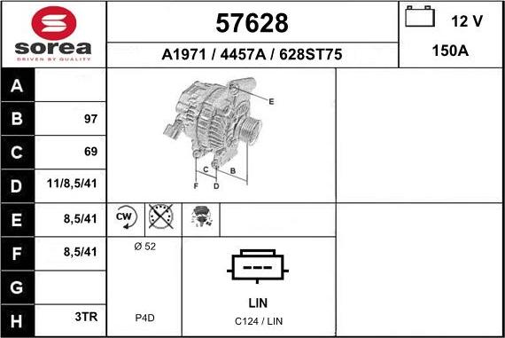 EAI 57628 - Генератор autosila-amz.com