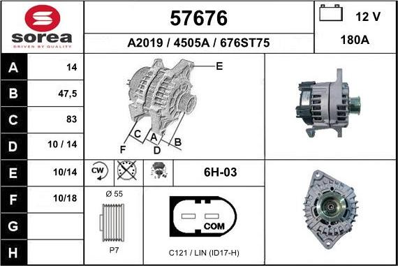 EAI 57676 - Генератор autosila-amz.com