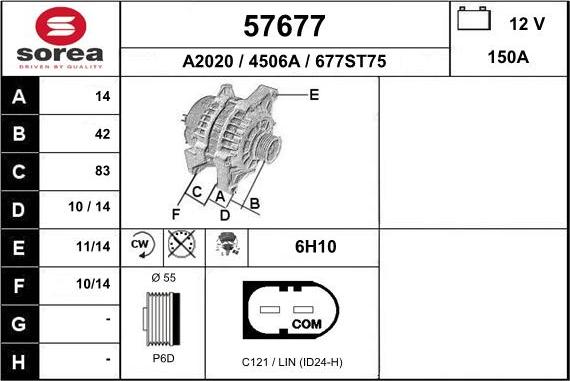 EAI 57677 - Генератор autosila-amz.com