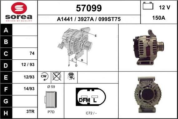 EAI 57099 - Генератор autosila-amz.com