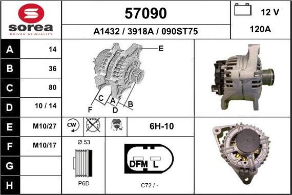 EAI 57090 - Генератор autosila-amz.com