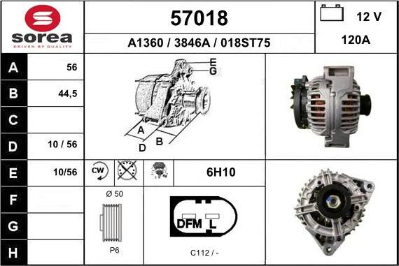 EAI 57018 - Генератор autosila-amz.com