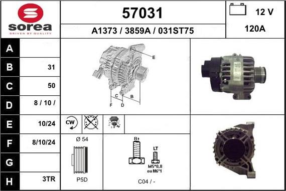 EAI 57031 - Генератор autosila-amz.com