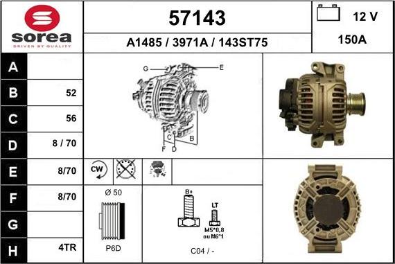 EAI 57143 - Генератор autosila-amz.com