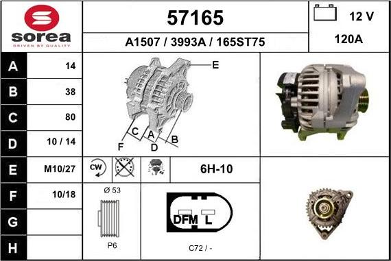 EAI 57165 - Генератор autosila-amz.com