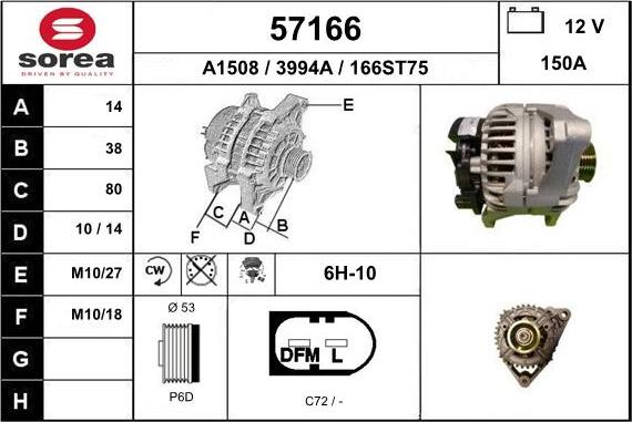 EAI 57166 - Генератор autosila-amz.com