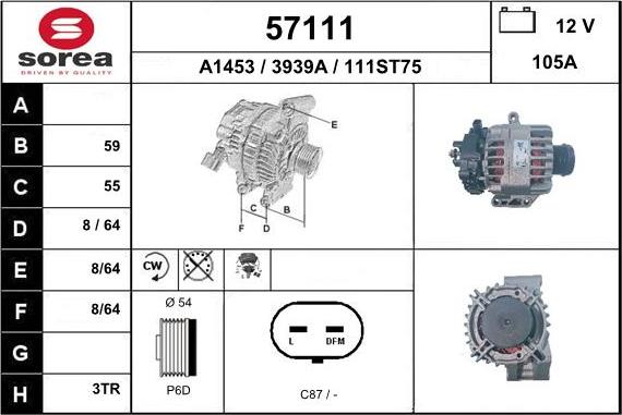 EAI 57111 - Генератор autosila-amz.com