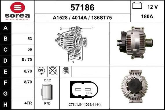 EAI 57186 - Генератор autosila-amz.com