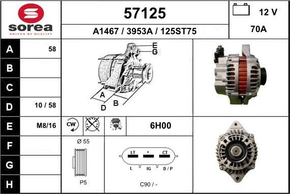 EAI 57125 - Генератор autosila-amz.com