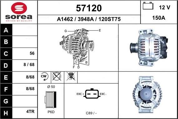 EAI 57120 - Генератор autosila-amz.com