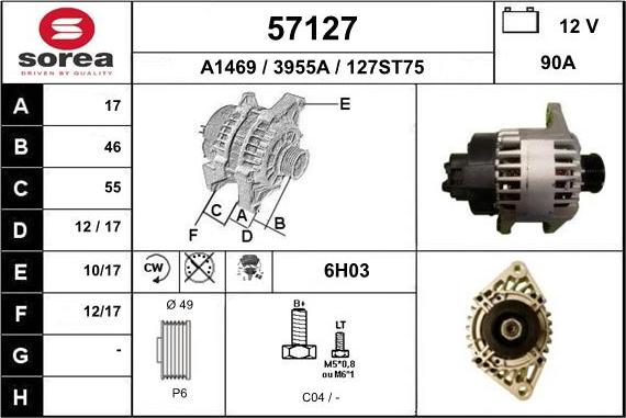 EAI 57127 - Генератор autosila-amz.com