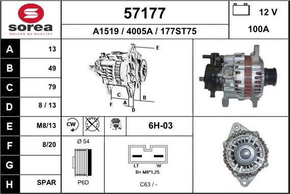 EAI 57177 - Генератор autosila-amz.com