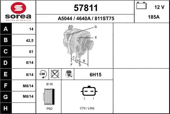 EAI 57811 - Генератор autosila-amz.com