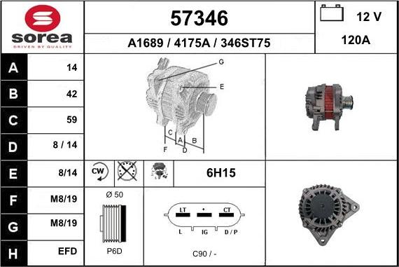 EAI 57346 - Генератор autosila-amz.com