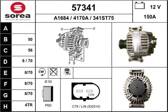 EAI 57341 - Генератор autosila-amz.com