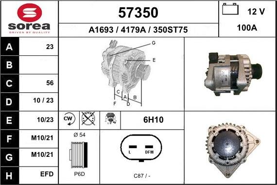 EAI 57350 - Генератор autosila-amz.com