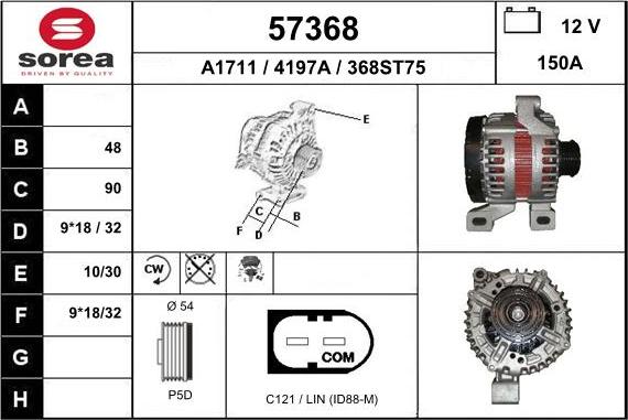 EAI 57368 - Генератор autosila-amz.com