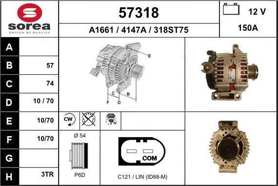 EAI 57318 - Генератор autosila-amz.com