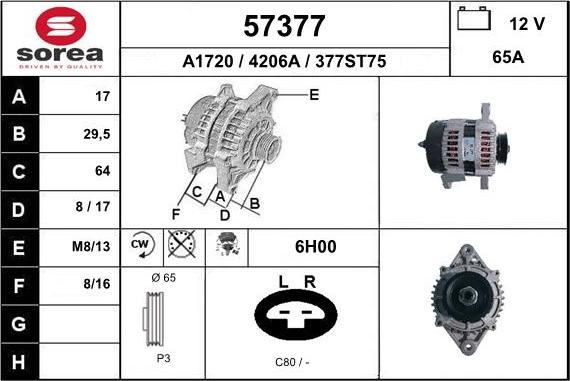 EAI 57377 - Генератор autosila-amz.com